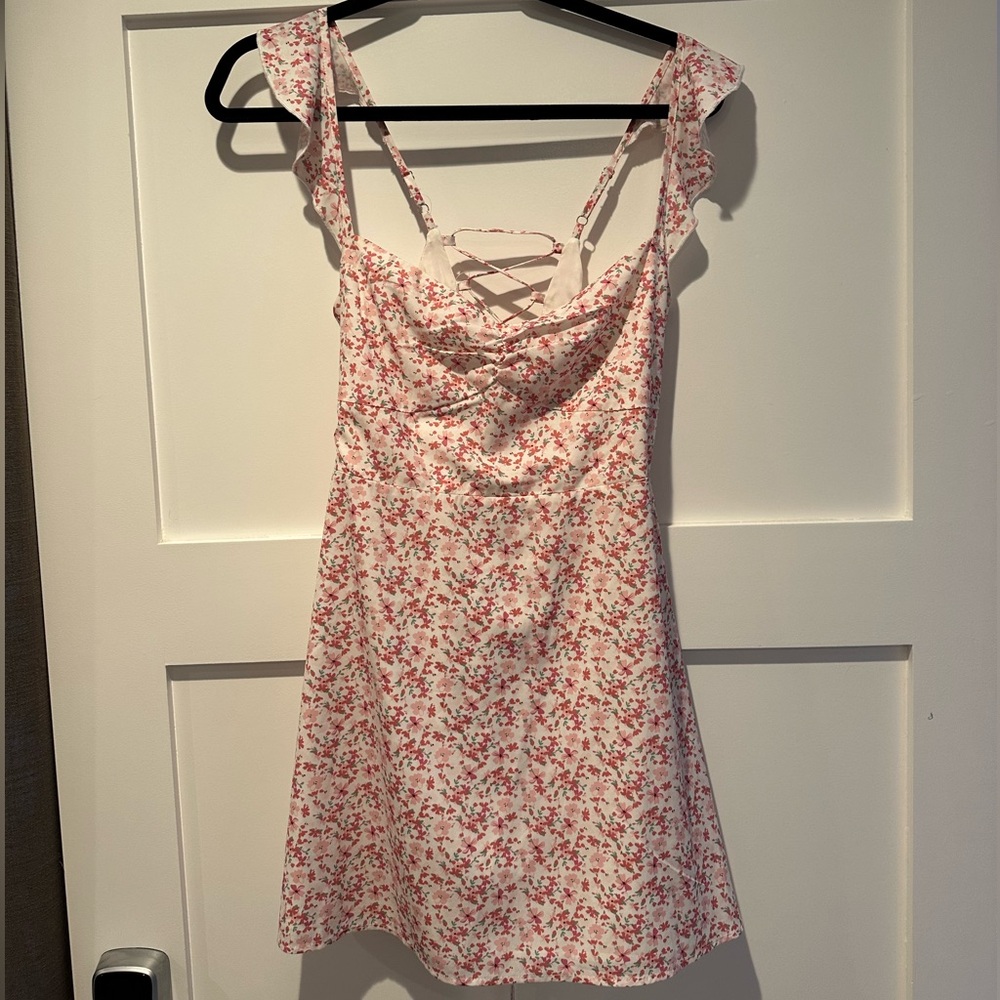 Princess Polly Pink and White Floral Dress
